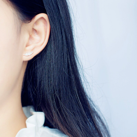 Feather Stud Earrings